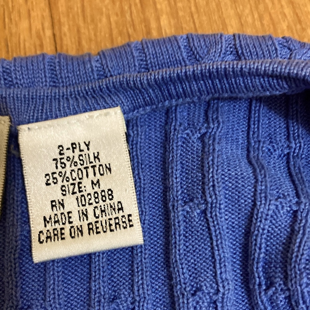 Baby Blue Knit Button-Up 🩵 - Picture 2 of 2